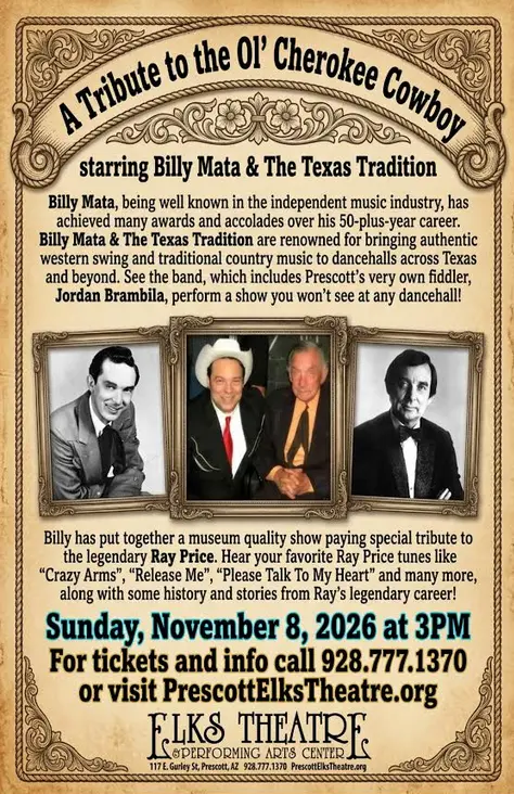 A Tribute to the Ol' Cherokee Cowboy: Billy Mata & The Texas Tradition